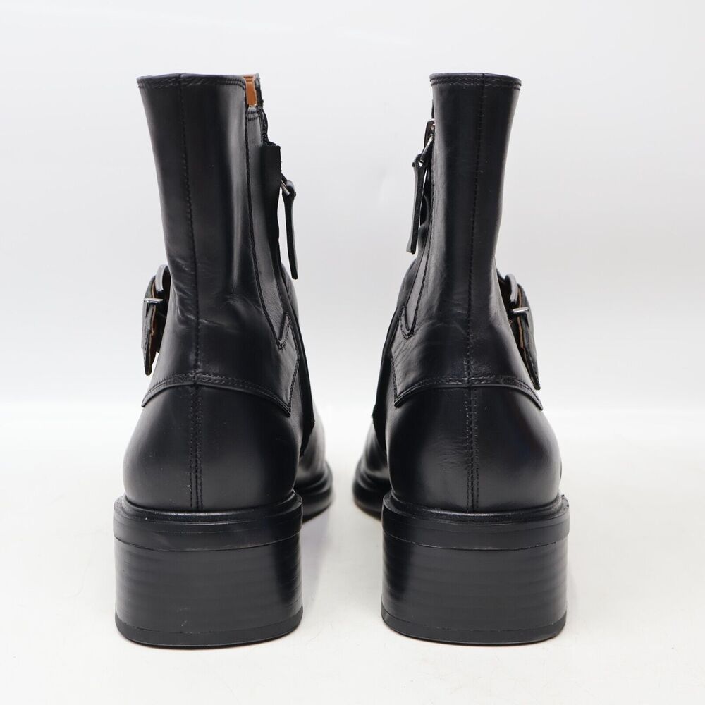 Franco Sarto Women's Gratia Block Heel Round Toe Chelsea Bootie, Black, 9US/40EU - Picture 6 of 10